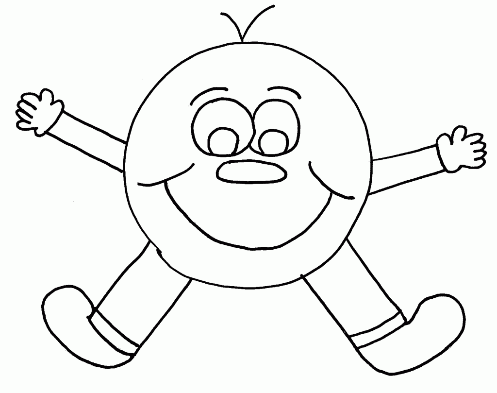 Smiley Face Coloring Page