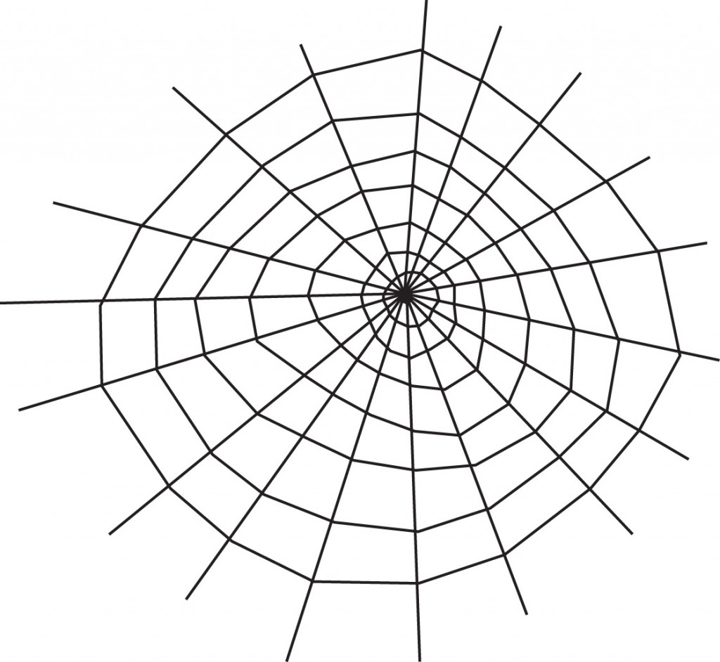 Spider Web Coloring Page