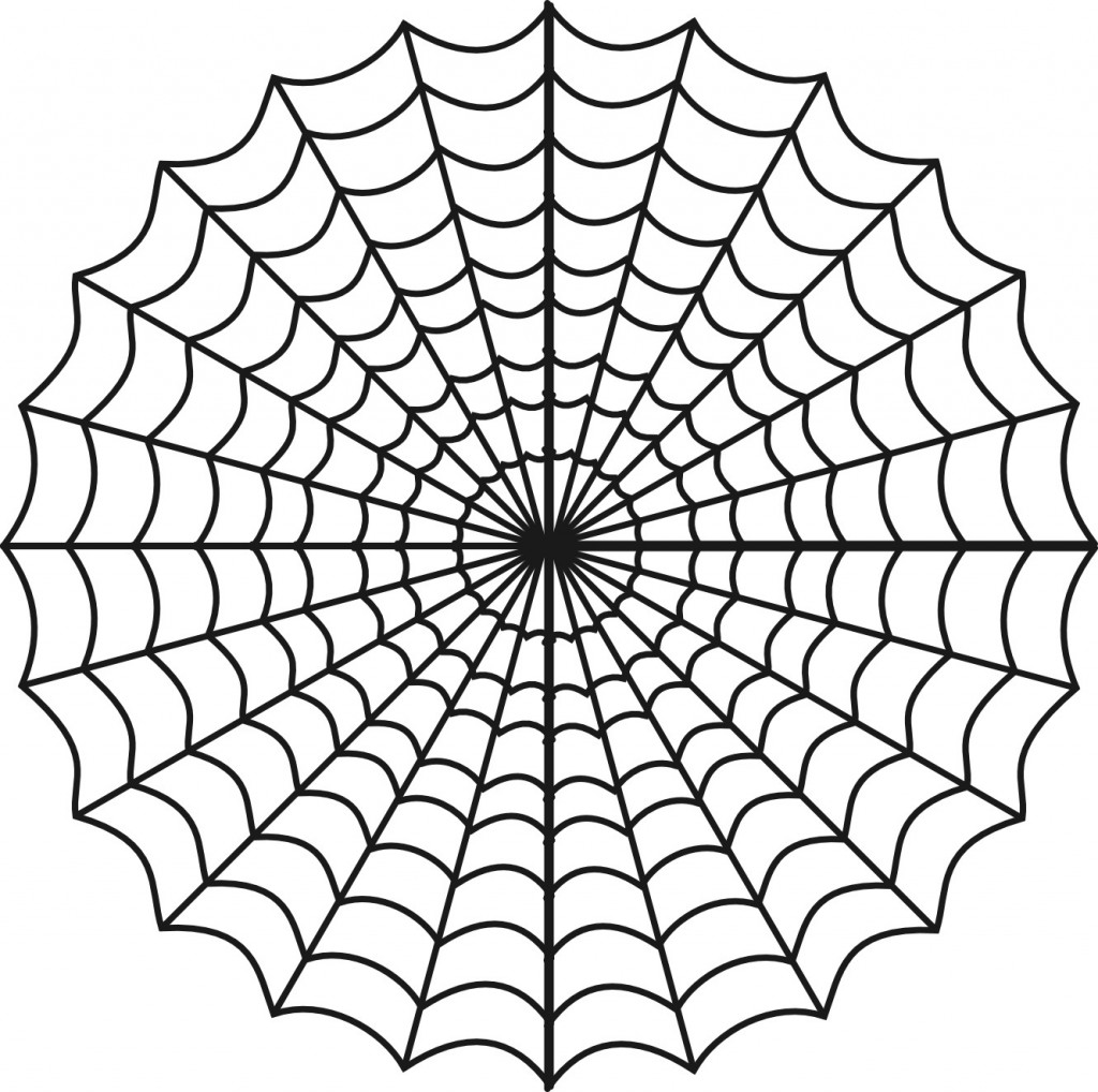 Free Printable Spider Web Coloring Pages For Kids