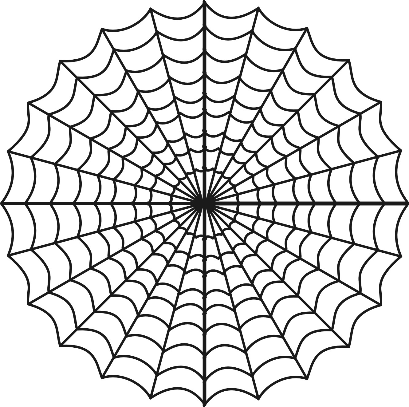 Free Printable Spider Web Coloring Pages For Kids
