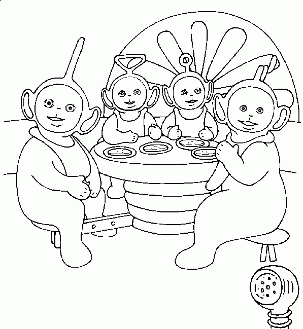 teletubbies coloring pages