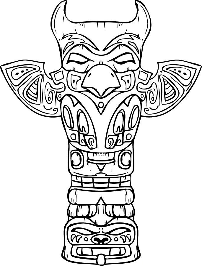 Printable Totem Pole