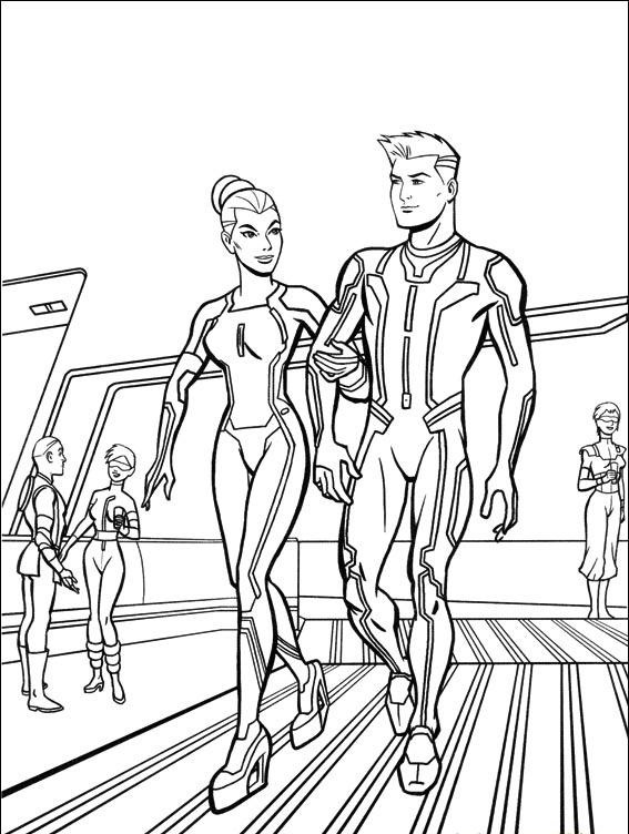Tron Coloring Pages For Kids