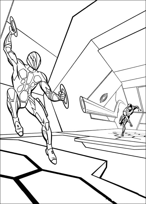 Tron Coloring Pages Pictures