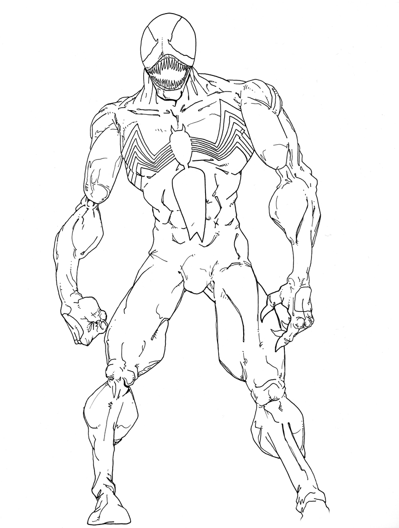 53 Venom Cartoon Coloring Pages  Latest HD