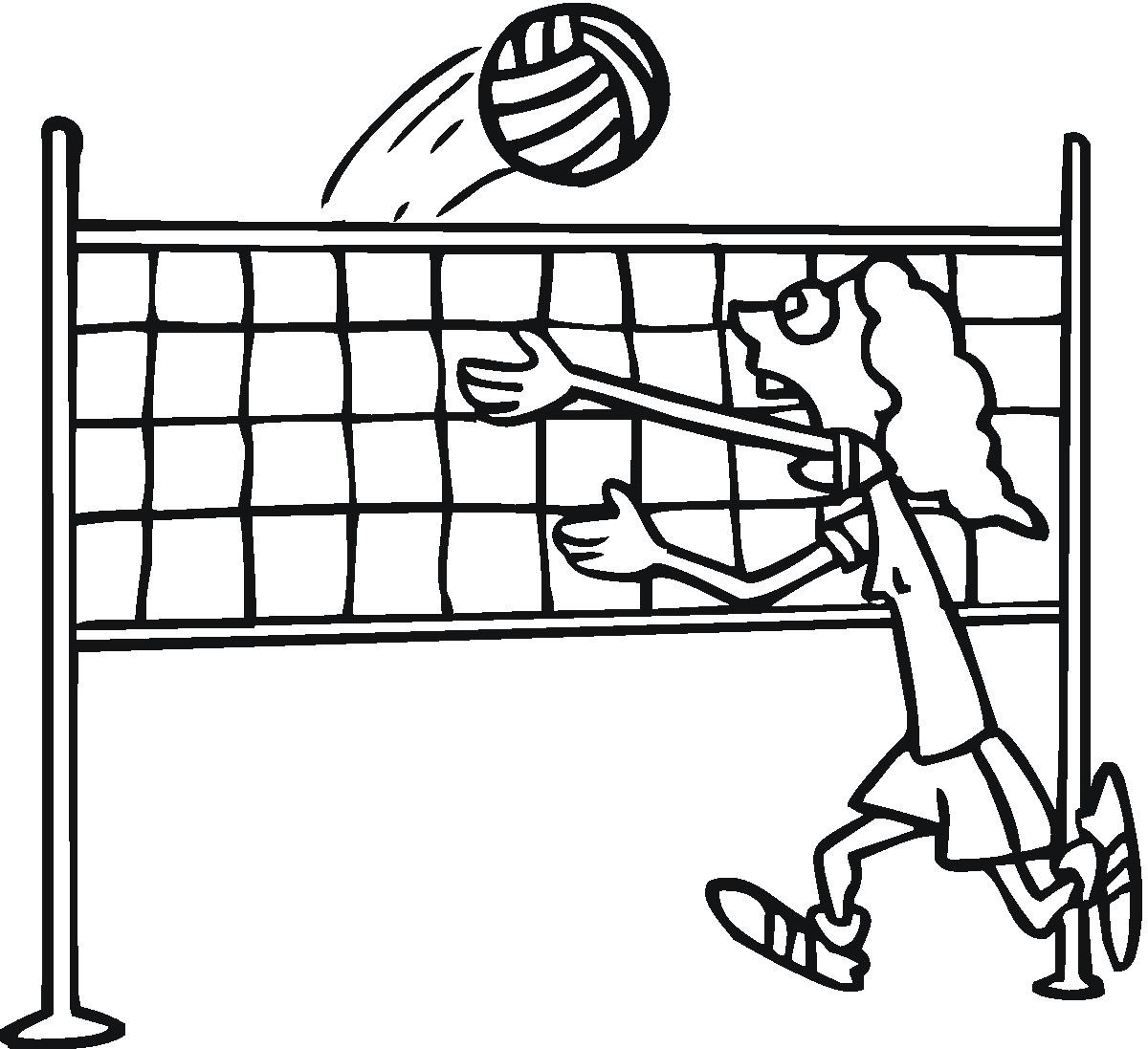 Free Printable Volleyball Coloring Pages For Kids