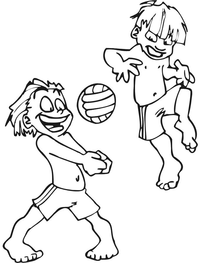 833 Animal Volleyball Coloring Pages with Animal character