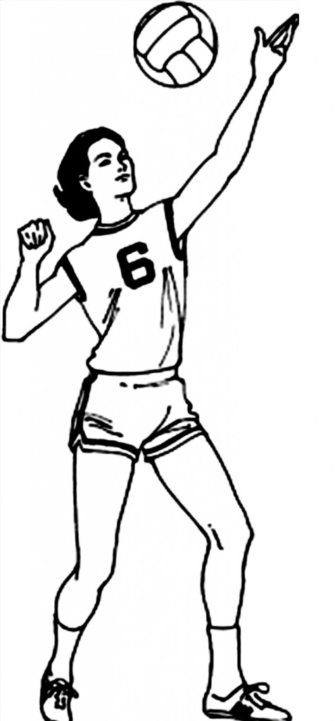 Volleyball Coloring Pages Images