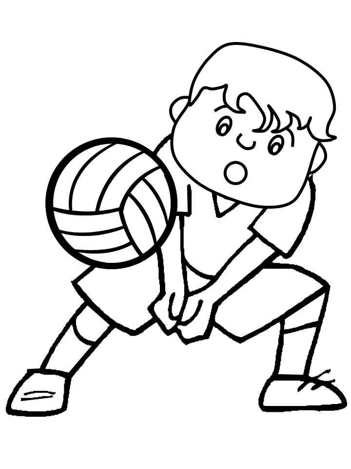 Download Free Printable Volleyball Coloring Pages For Kids