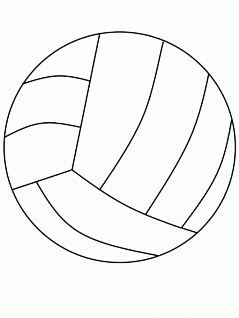 Volleyball Coloring Pages Printable