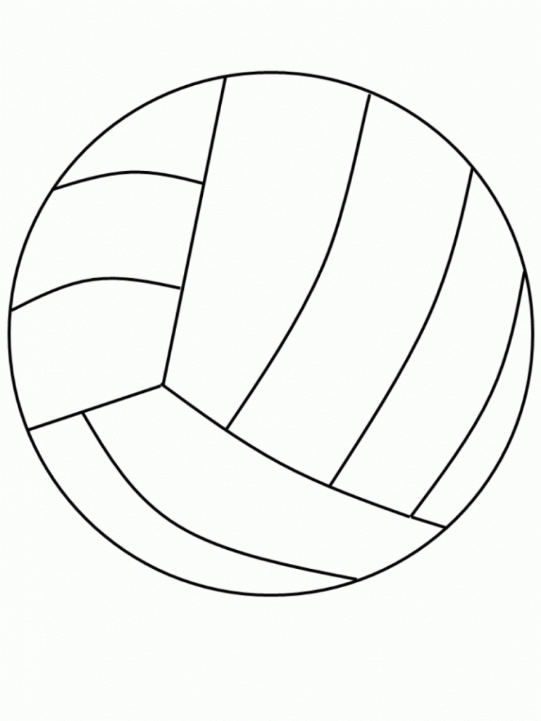 Free Printable Volleyball Coloring Pages For Kids