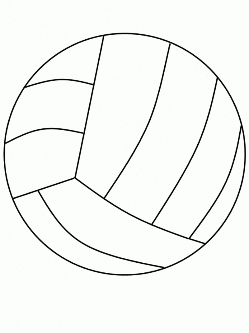 coloring volleyball ball printable beach template sheets clipart bestcoloringpagesforkids library basketball