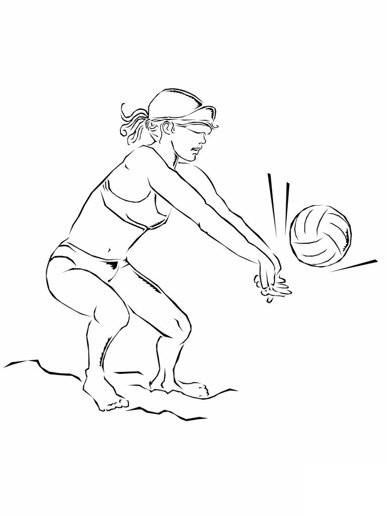 Volleyball Coloring Pages To Print