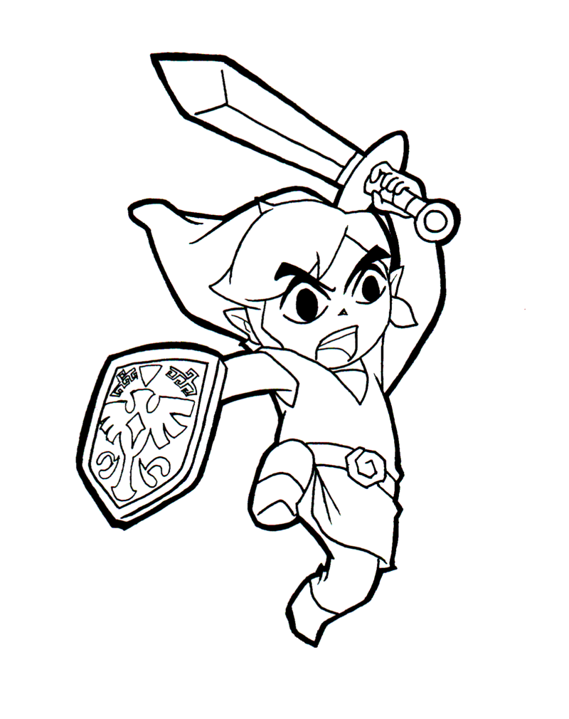 Printable Zelda Coloring Pages Printable Word Searches