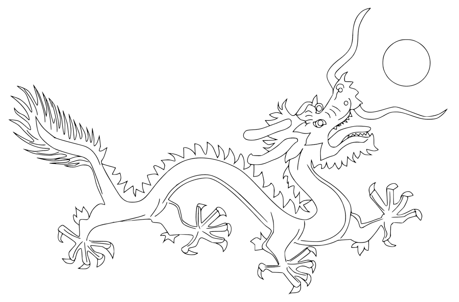 Free Printable Chinese Dragon Coloring Pages For Kids