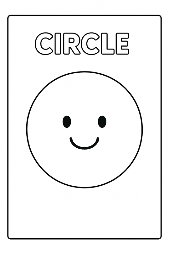 Circle Shape Coloring Page