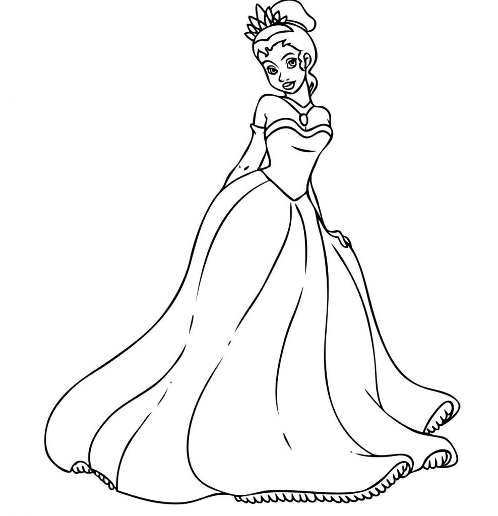 Coloring Pages of Princess Tiana