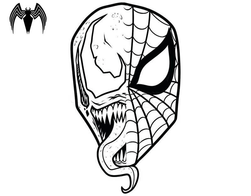 Cool Venom Spiderman Coloring Page