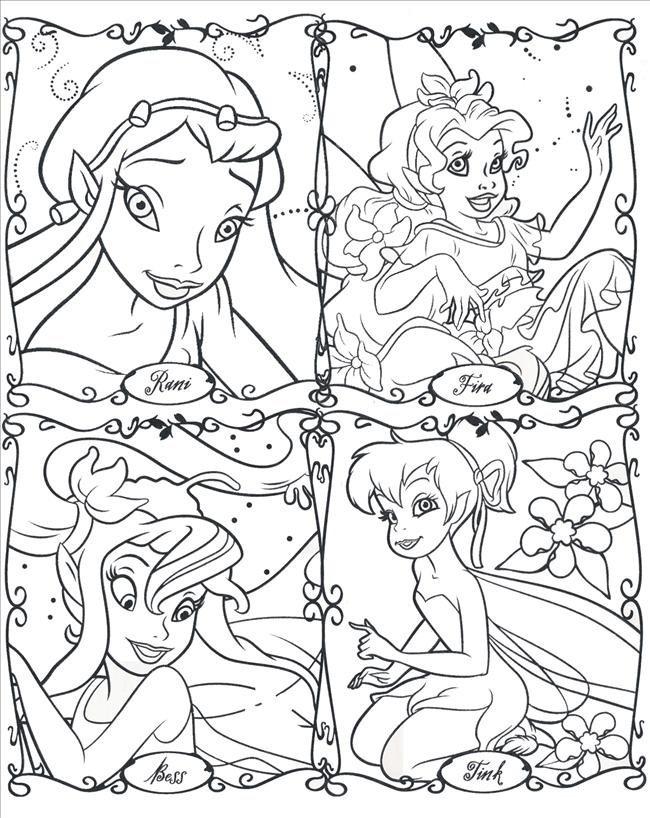 Disney Fairies Printable Coloring Pages
