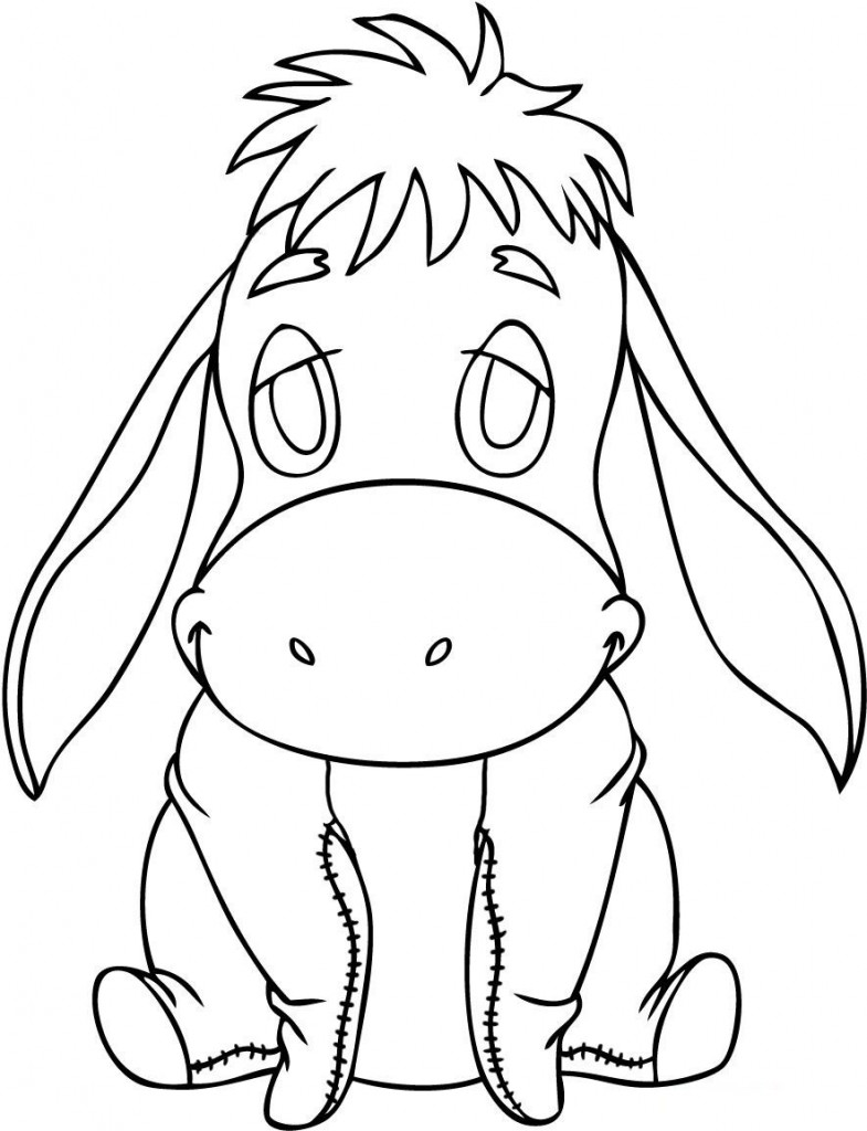 Eeyore Coloring Pages For Kids