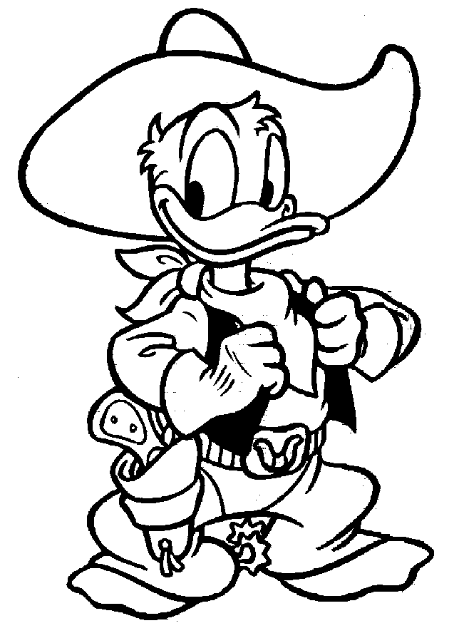 Free Donald Duck Coloring Pages