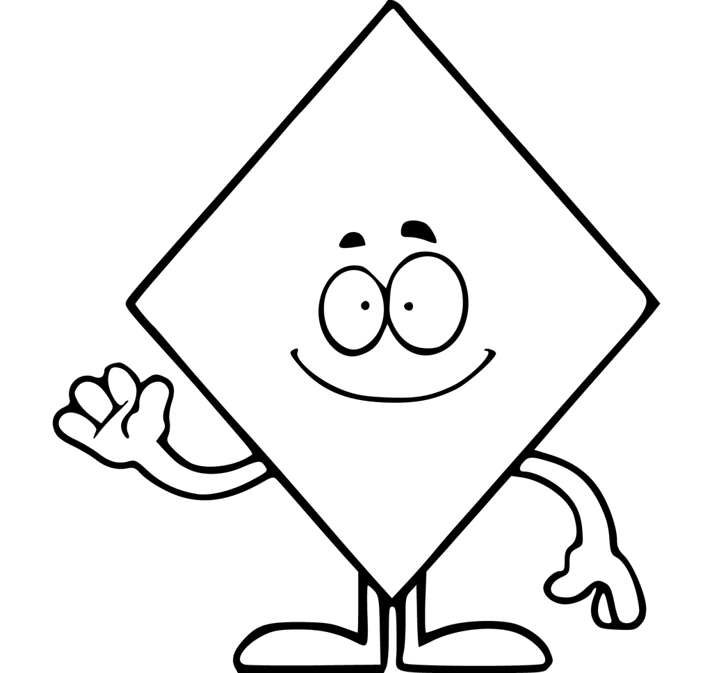 shapes coloring pages