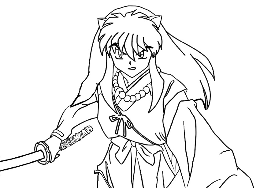 Inuyasha Coloring Pages Pictures