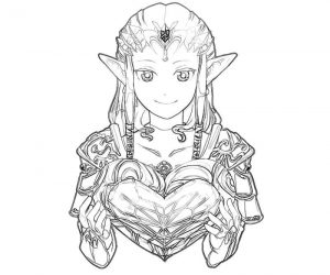 free printable zelda coloring pages for kids