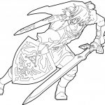 Link Fighting Zelda Coloring Pages