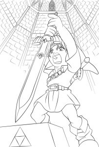 Free Printable Zelda Coloring Pages For Kids