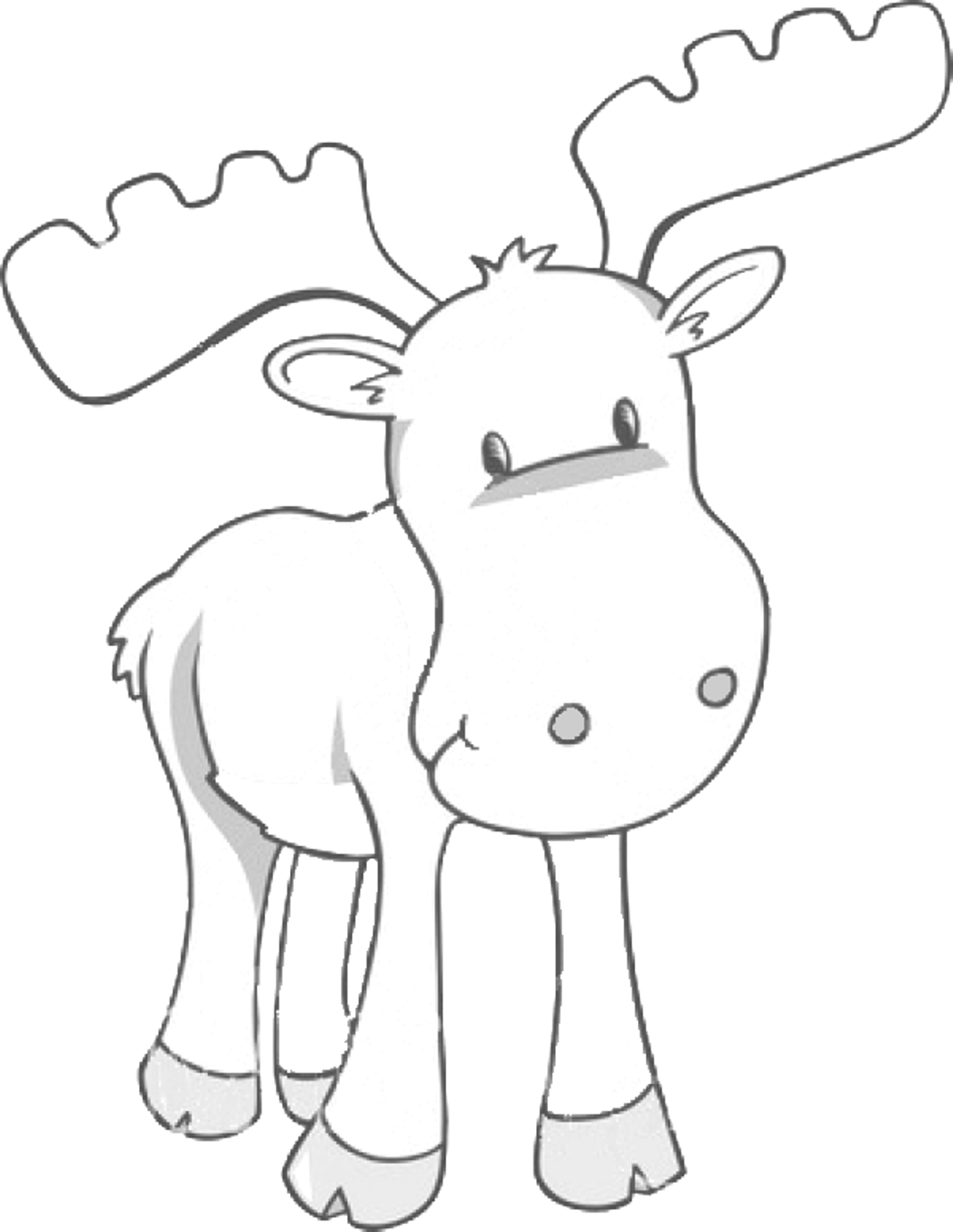 Moose Coloring Pages To Print