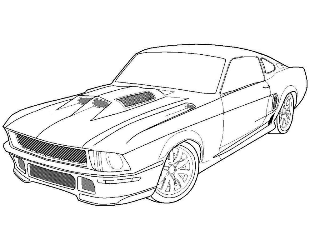 Mustang Coloring Pages For Kids