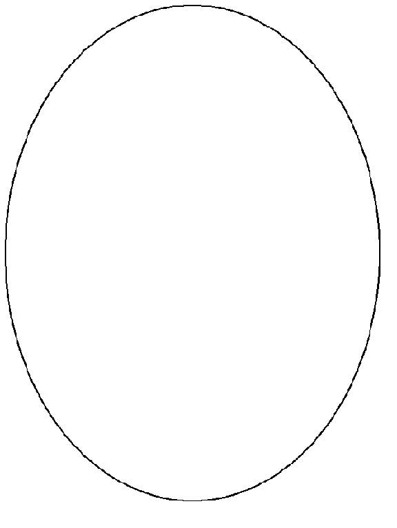 Oval Shape Coloring Page