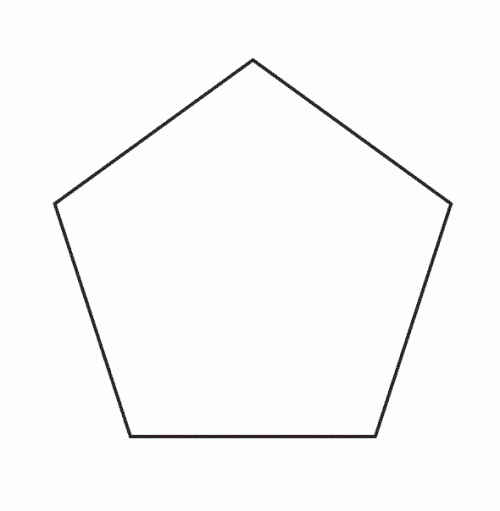 Pentagon Coloring Page