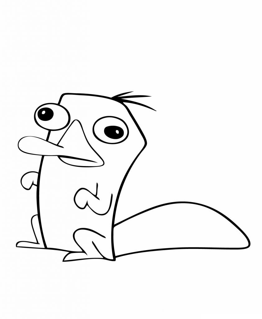 Perry the Platypus Coloring Pages For Kids