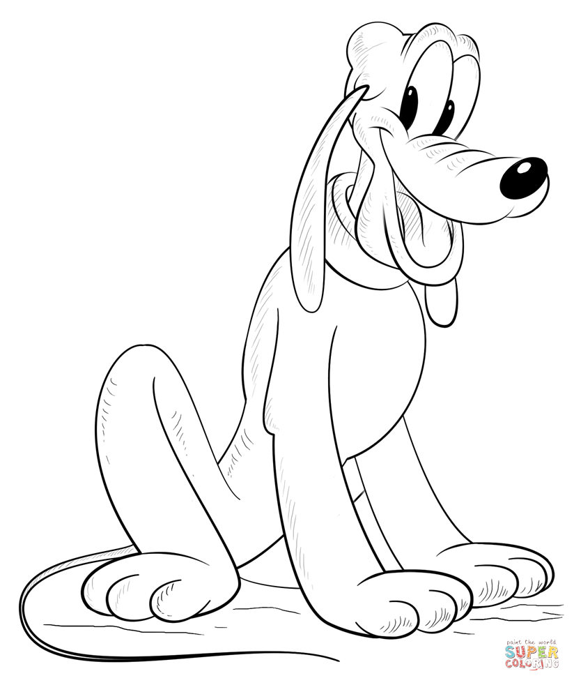 Pluto Coloring Page