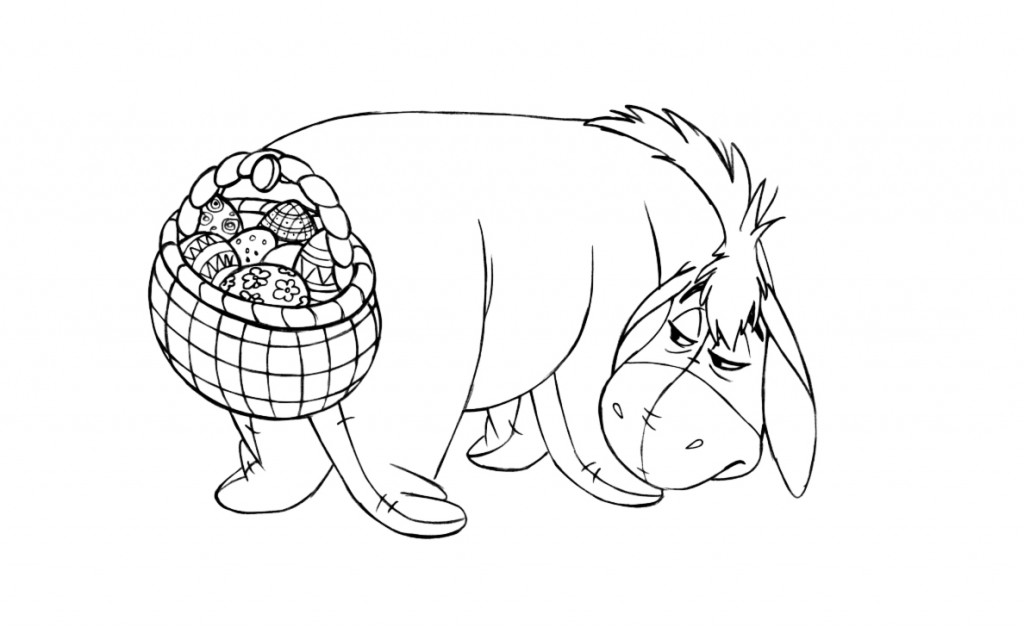 Printable Eeyore Coloring Pages