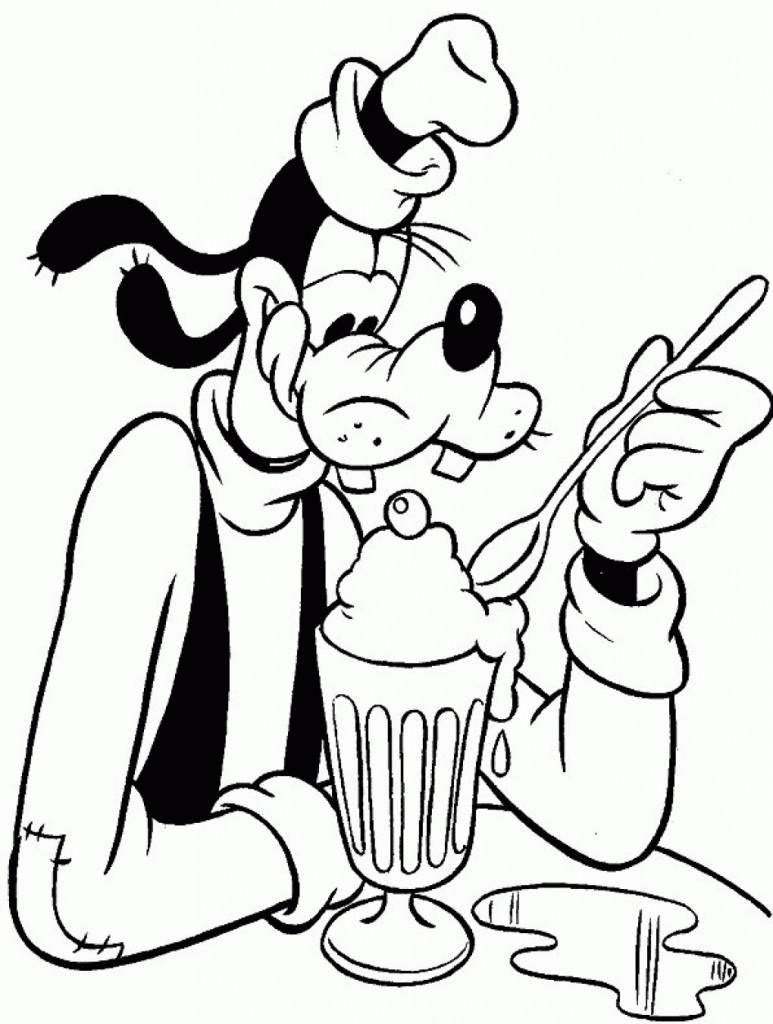 Printable Goofy Coloring Pages