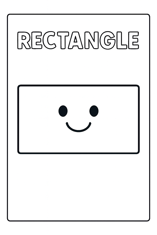 Rectangle Shape Coloring Page