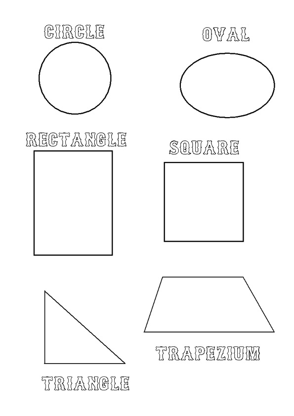 Shapes Coloring Page