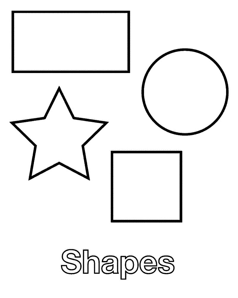 shapes outline worksheet