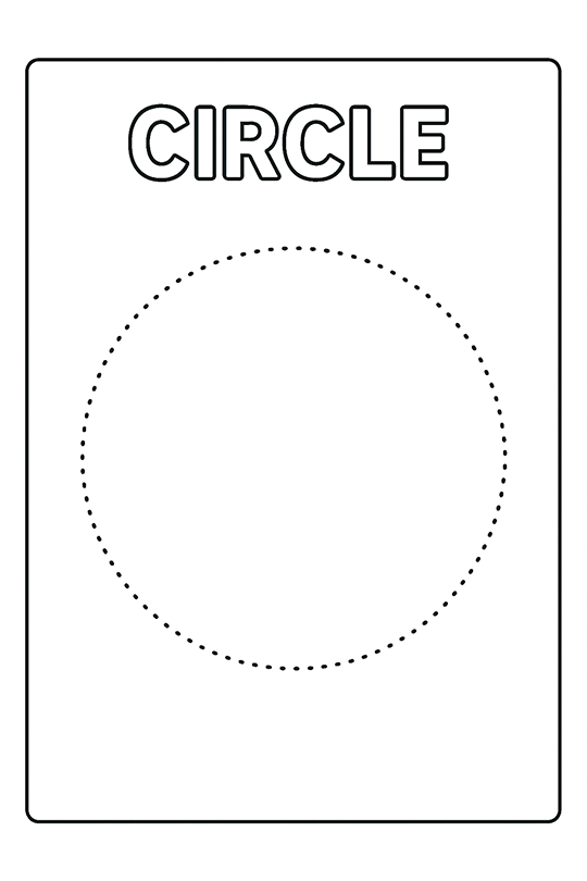 Trace Circle Worksheet