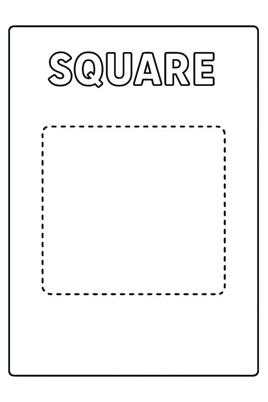 Trace Square Worksheet