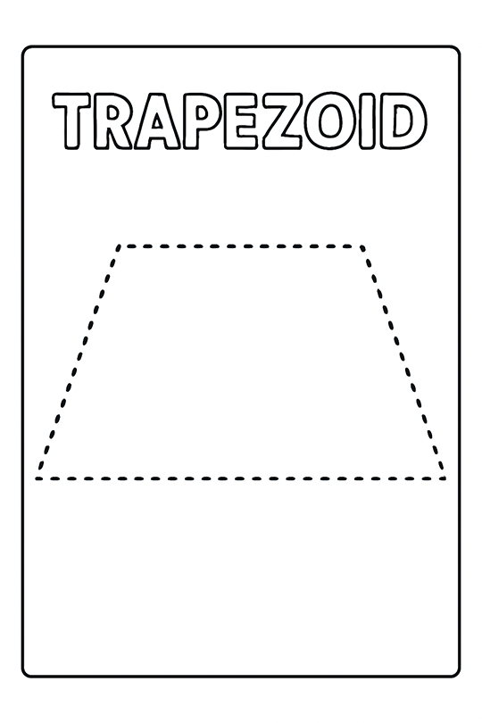 Trapezoid Shape Coloring Page