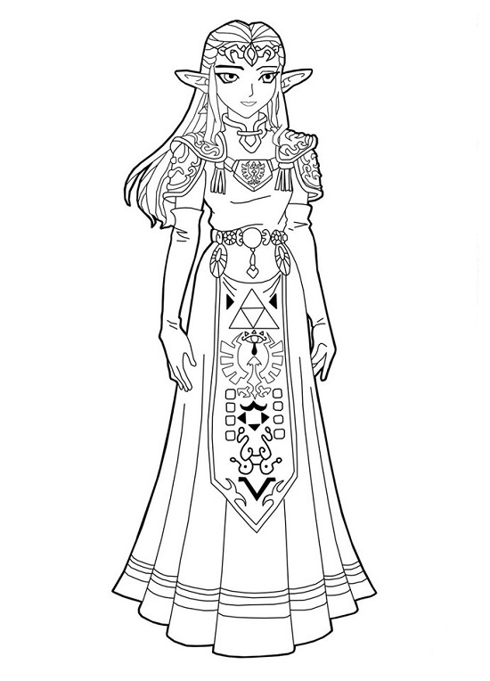 12+ Zelda Coloring Pages