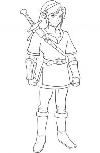 free printable zelda coloring pages for kids