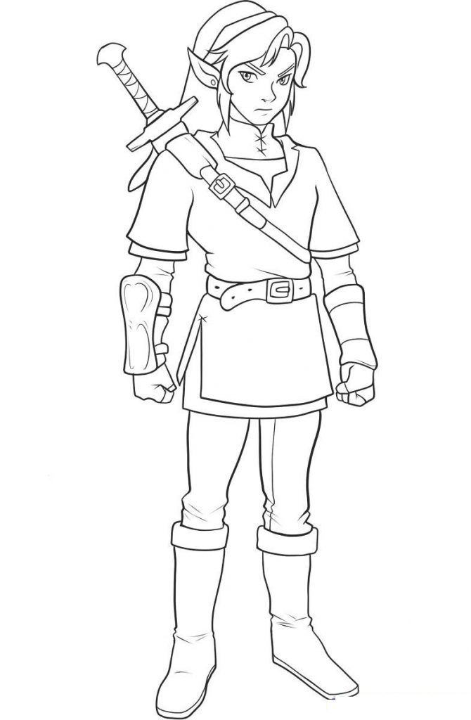 Zelda Coloring Pages For Kids