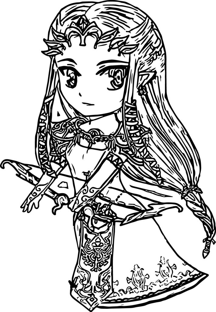 Zelda Printable Coloring Page