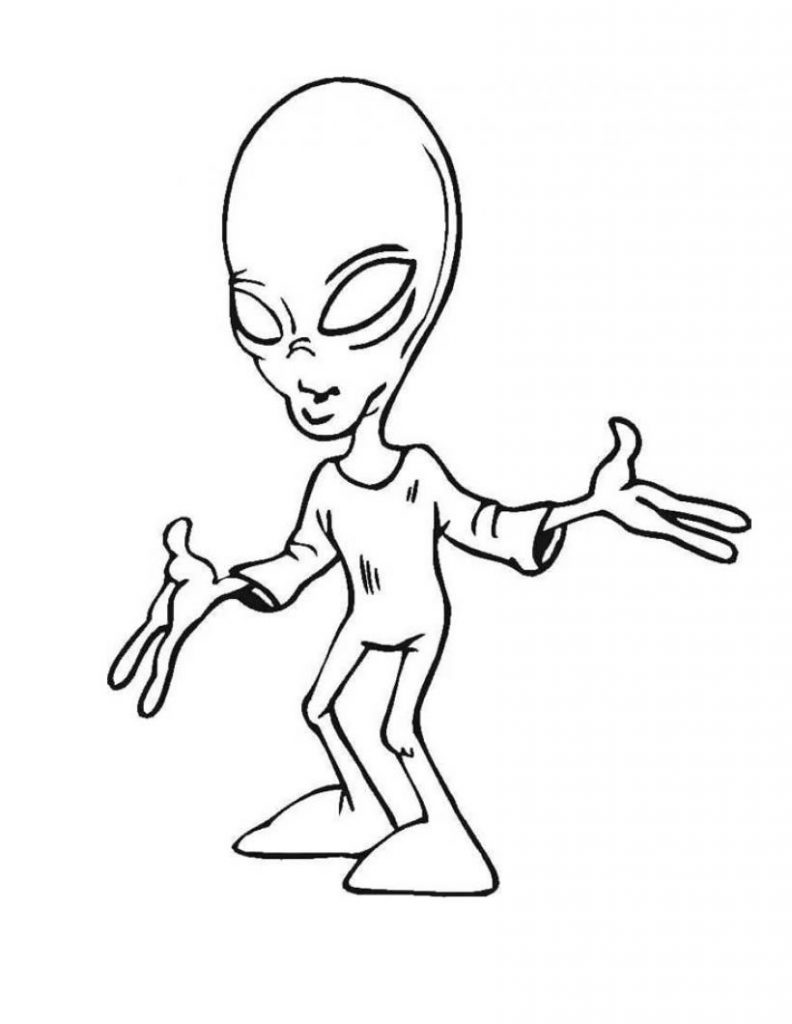 Alien Coloring Pages For Kids