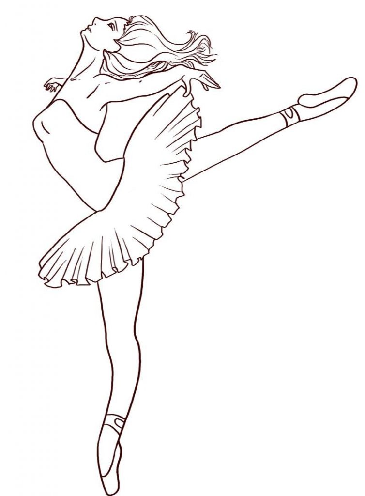 Ballet Coloring Pages For Kids